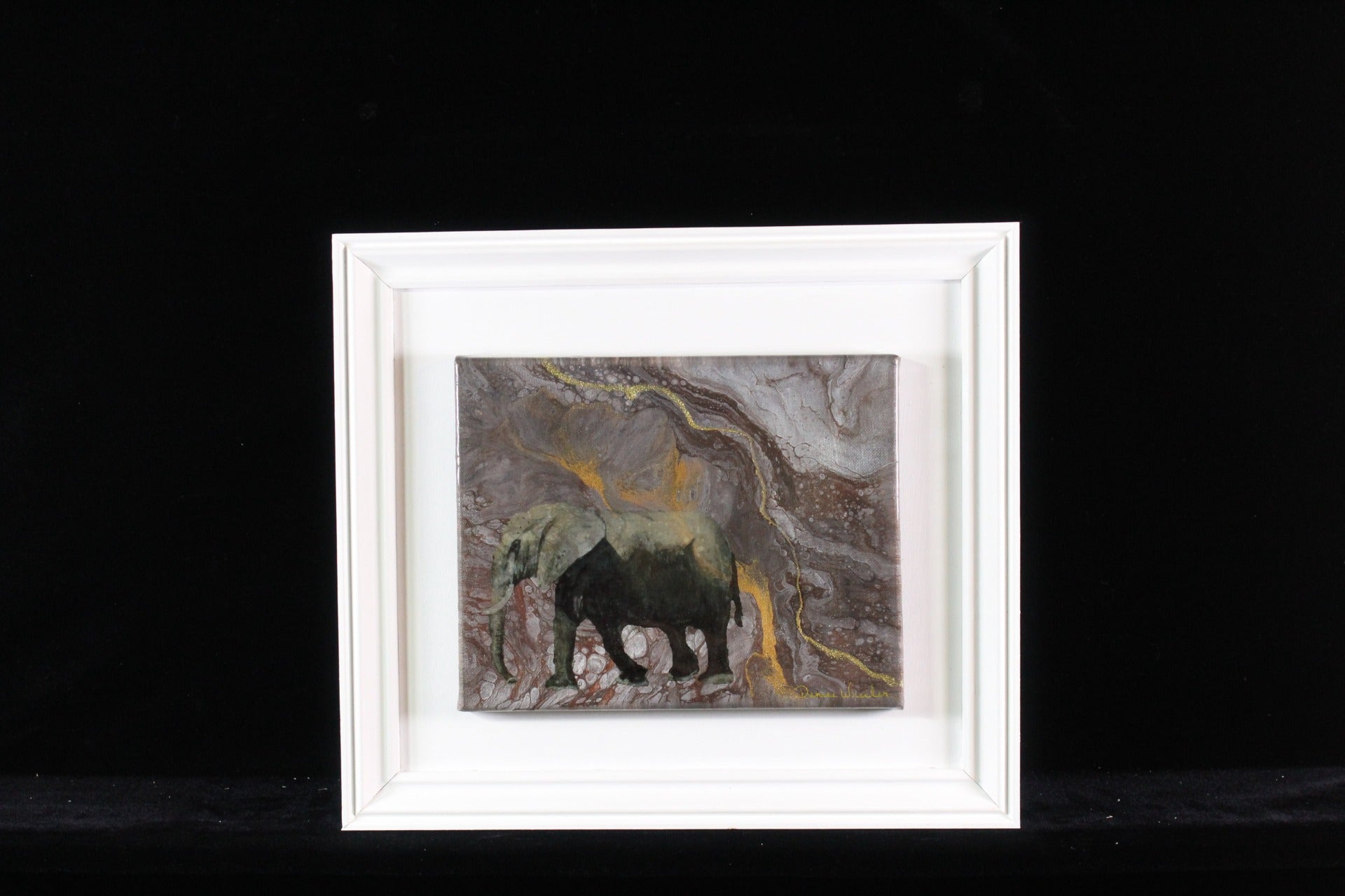 8x10 Framed Art - Bull Elephant